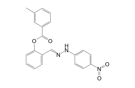2-{(E)-[2-(4-nitrophenyl)hydrazono]methyl}phenyl 3-methylbenzoate