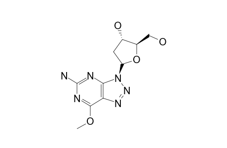 5-AMINO-3-(2-DEOXY-BETA-D-ERYTHRO-PENTOFURANOSYL)-7-METHOXY-3H-1,2,3-TRIAZOLO-[4,5-D]-PYRIMIDINE