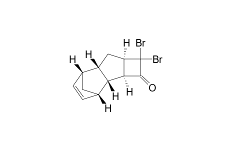 3,6-Methano-2H-cyclobut[a]inden-2-one, 1,1-dibromo-1,2a,2b,3,6,6a,7,7a-octahydro-, (2a.alpha.,2b.beta.,3.beta.,6.beta.,6a.beta.,7a.alpha.)-