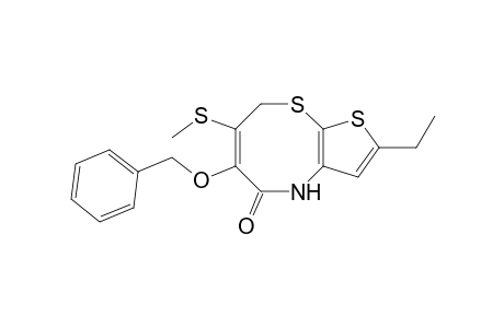 6-Benzyloxy-2-ethyl-7-methylthio-4H-thieno[2,3-b][1,4]thiazocin-5(8H)-one