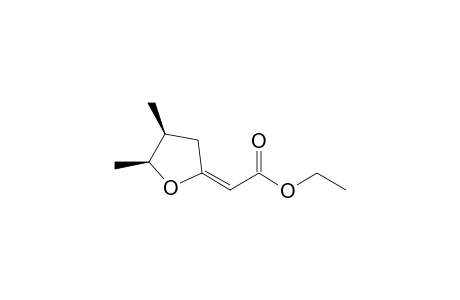 (+-)-2-(E)-(Ethoxycarbonylmethylidene)-(4S,5S)-dimethyltetrahydrofuran