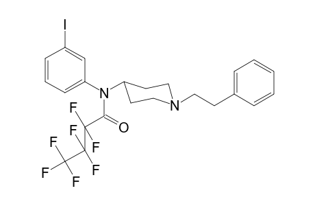 2,2,3,3,4,4,4-Heptafluoro-N-(3-iodophenyl)-N-[1-(2-phenylethyl)piperidin-4-yl]butanamide