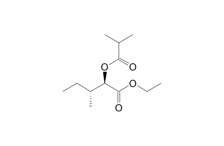 Ethyl (2RS, 3RS)-2-isobutyryloxy-3-methylpentanoate