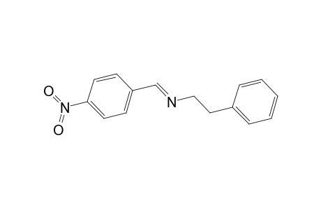 Benzeneethanamine, N-[(4-nitrophenyl)methylene]-