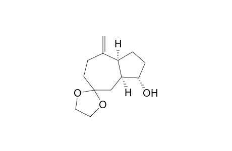 Spiro[azulene-5(1H),2'-[1,3]dioxolan]-3-ol, octahydro-8-methylene-, (3.alpha.,3a.alpha.,8a.alpha.)-(.+-.)-
