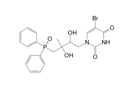 (2SR,3RS)-1-(5-Bromouracil-1-yl)-4-diphenylphosphinoyl-3-methylbutan-2,3-diol