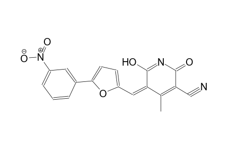 3-pyridinecarbonitrile, 2,5-dihydro-6-hydroxy-4-methyl-5-[[5-(3-nitrophenyl)-2-furanyl]methylene]-2-oxo-, (5Z)-