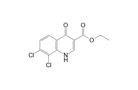 7,8-dichloro-1,4-dihydro-4-oxo-3-quinolinecarboxylic acid, ethyl ester