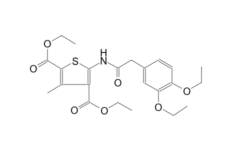 2,4-thiophenedicarboxylic acid, 5-[[(3,4-diethoxyphenyl)acetyl]amino]-3-methyl-, diethyl ester