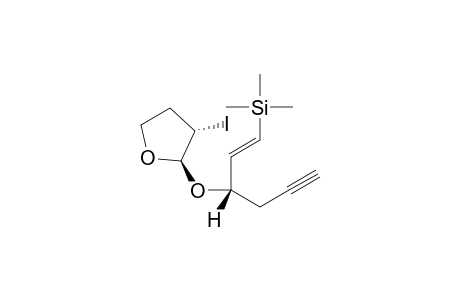 3(S)-Iodo-2(R)-[6'(E)-trimethylsilyl-1'(S)-prop-3'-ynyl-5'-enyloxy]-tetrafuran