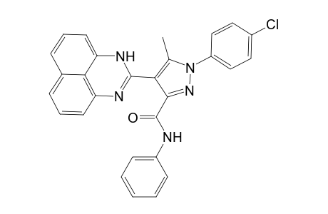 2-[1-(4-Chlorophenyl)-3-phenylcarbamoyl-5-methylpyrazol-4-yl]-perimidine
