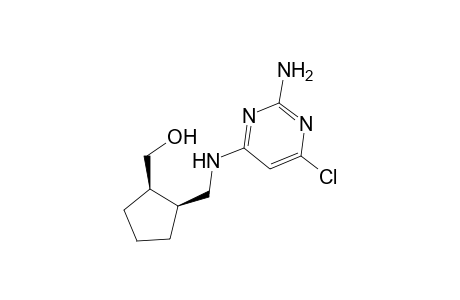 (+-)-cis-2-Amino-6-chloro-4-[2-(hydroxymethyl)cyclopentylmethylamino]pyrimidine