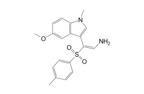 (E)-2-(5-methoxy-1-methyl-3-indolyl)-2-(4-methylphenyl)sulfonylethenamine