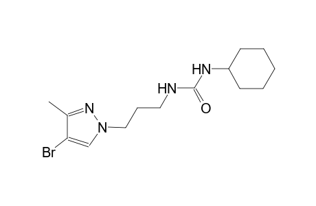 N-[3-(4-bromo-3-methyl-1H-pyrazol-1-yl)propyl]-N'-cyclohexylurea
