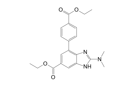 Ethyl 2-(dimethylamino)-4-[4-(ethoxycarbonyl)phenyl]-1H-benzimidazoe-6-carboxylate