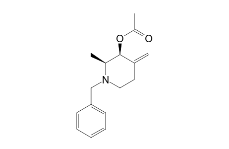 cis-N-Benzyl-2-methyl-3-acetoxy-4-methylenepiperidine isomer