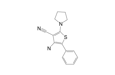 4-AMINO-5-PHENYL-2-(PYRROLIDIN-1-YL)-THIOPHENE-3-CARBONITRILE