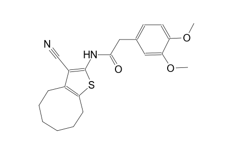 N-(3-cyano-4,5,6,7,8,9-hexahydrocycloocta[b]thien-2-yl)-2-(3,4-dimethoxyphenyl)acetamide