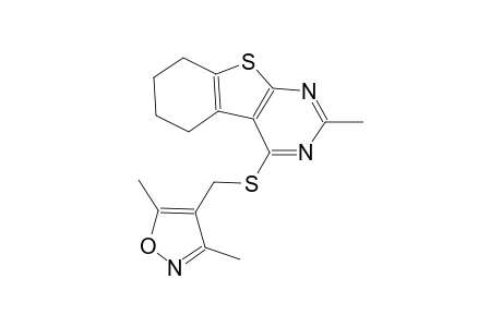benzo[4,5]thieno[2,3-d]pyrimidine, 4-[[(3,5-dimethyl-4-isoxazolyl)methyl]thio]-5,6,7,8-tetrahydro-2-methyl-