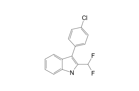 3-(4-CHLOROPHENYL)-2-(DIFLUOROMETHYL)-INDOLE
