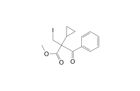 Benzenepropanoic acid, .alpha.-cyclopropyl-.alpha.-(iodomethyl)-.beta.-oxo-, methyl ester