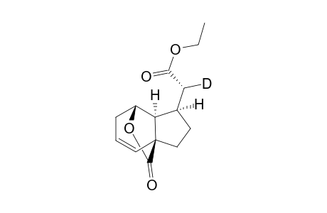 rel-(1S,3aS,7S,7aS)-Ethyl 1,2,3,6,7,7a-Hexahydro-.alpha.(S)-deuterio-7,3a-(epoxy(oxo)methano)3aH-indene-1-acetate