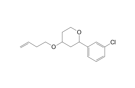 2-(3-Chlorophenyl)-4-(3-butenoxy)tetrahydropyran