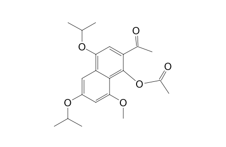 Ethanone, 1-[1-(acetyloxy)-8-methoxy-4,6-bis(1-methylethoxy)-2-naphthalenyl]-