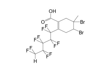1-CARBOXY-2-(5H-PERFLUOROPENTYL)-5-METHYL-4,5-DIBROMO-1-CYCLOHEXENE