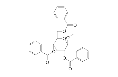 Methyl 3-deoxy-.beta.,D-ribo-hexopyranoside Tri-O-benzoate