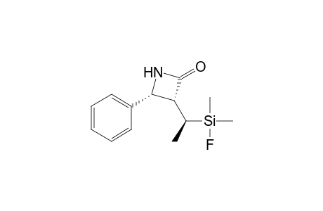 2-Azetidinone, 3-[1-(fluorodimethylsilyl)ethyl]-4-phenyl-, [3.alpha.(S*),4.alpha.]-