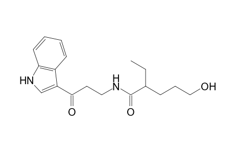 2-Ethyl-5-hydroxy-N-[3-(1H-indol-3-yl)-3-keto-propyl]valeramide