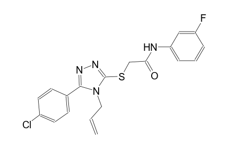 2-{[4-allyl-5-(4-chlorophenyl)-4H-1,2,4-triazol-3-yl]sulfanyl}-N-(3-fluorophenyl)acetamide