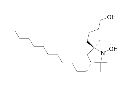 1-Pyrrolidinyloxy, 5-(4-hydroxybutyl)-2,2,5-trimethyl-3-undecyl-, cis-