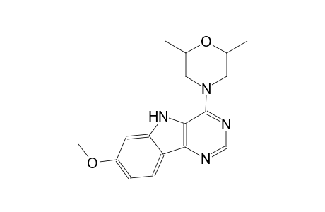 4-(2,6-dimethyl-4-morpholinyl)-7-methoxy-5H-pyrimido[5,4-b]indole