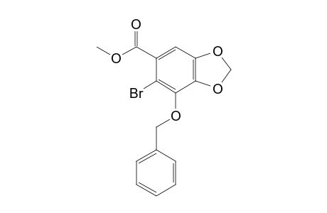 6-Bromo-7-phenylmethoxy-1,3-benzodioxole-5-carboxylic acid methyl ester