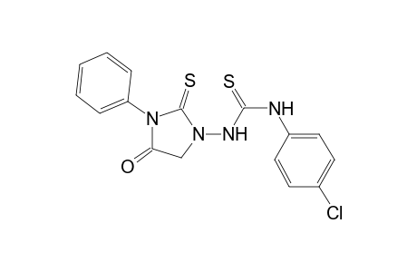 N-(4-Chlorophenyl)-N'-(3-phenyl-4-oxo-2-thioxoimidazolidinyl)thiourea