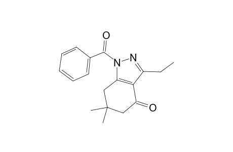1-Benzoyl-3-ethyl-6,6-dimethyl-1,5,6,7-tetrahydro-4H-indazol-4-one