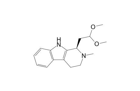 (1R)-1-(2',2'-Dimethoxyethyl)-2-methyl-1,2,3,4-tetrahydro-.9H-beta.-carboline