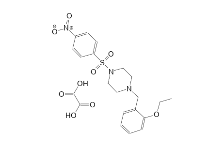 1-(2-ethoxybenzyl)-4-((4-nitrophenyl)sulfonyl)piperazine oxalate