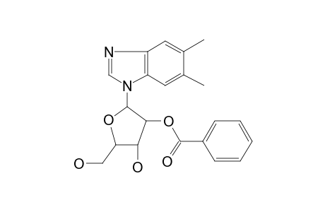 Benzimidazole, 1-[2-o-benzoylribofuranosyl]-5,6-dimethyl-