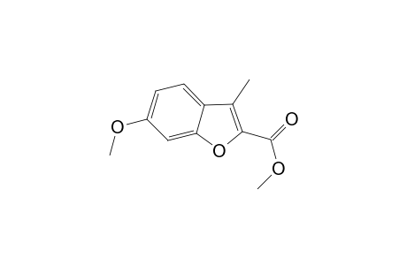 2-Benzofurancarboxylic acid, 6-methoxy-3-methyl-, methyl ester