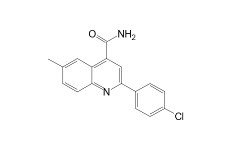 Quinoline-4-carboxamide, 2-(4-chlorophenyl)-6-methyl-