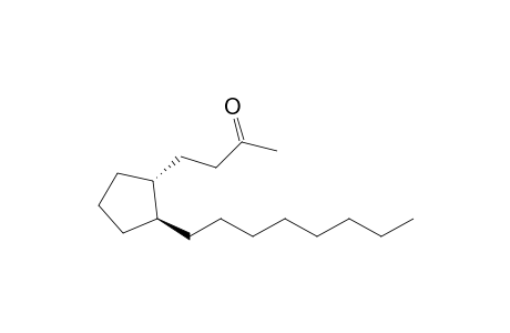 (1R, 2S)-1-[3'-Oxobutyl]-2-octylcyclopentane