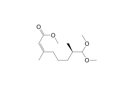 2-Octenoic acid, 8,8-dimethoxy-3,7-dimethyl-, methyl ester, [R-(Z)]-