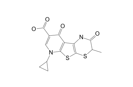 (+/-)-6-CYCLOPROPYL-3-METHYL-2,9-DIOXO-2,3,6,9-TETRAHYDRO-1H-PYRIDO-[3',2':4,5]-THIENO-[2,3-B]-[1,4]-THIAZINE-8-CARBOXYLIC-ACID