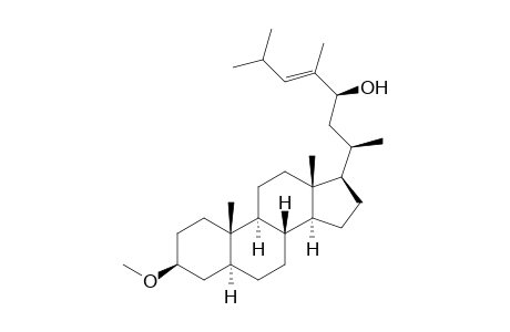 26,27-Dinorcholestan-23-ol, 3-methoxy-24-(2-methylpropylidene)-, (3.beta.,5.alpha.,23S,24E)-