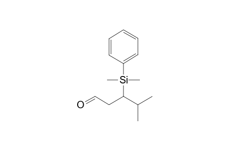 3-[dimethyl(phenyl)silyl]-4-methyl-pentanal