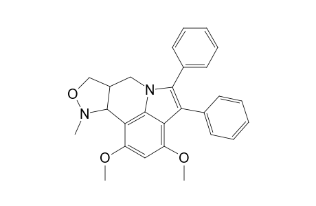 1,3-Dimethoxy-10-methyl-4,5-diphenyl-7a,8,10,10a-tetrahydro-7H-isoxazolo[4,3-c]pyrrolo[3,2,1-ij]quinoline