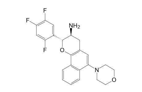 trans-6-morpholino-2-(2,4,5-trifluorophenyl)-3,4-dihydro-2H-benzo[h]chromen-3-amine